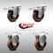 Service Caster 4 Inch SS High Temp Glass Filled Nylon Top Plate Caster Lock Brake 2 Rigid, 2PK SCC-SSTTL20S414-GFNSHT-2-R-2 - alternate 1